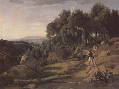 Jean Baptiste Camille  Corot Vue pres de Volterra (mk11) France oil painting art